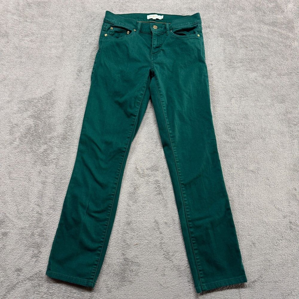 Tory Burch Super Skinny Jeans Womens Size 26 Geen Denim